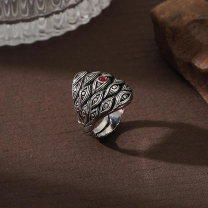 "We See All" Silver Ring