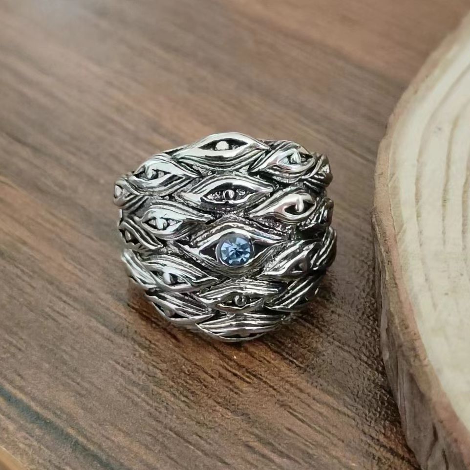 "We See All" Silver Ring