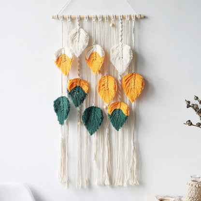 Maya Tapestry Leaf Wall Hanging